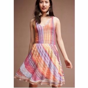 Anthropologie Cecilia Prado Reverie Stripe Sweater Mini Dress
